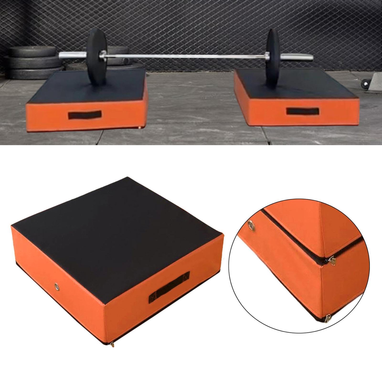 Colchoneta de Aterrizaje para Levantamiento de Pesas, Ideal para Halterofilia Y Barras. Accesorios Deportivos para Equipos de Protección, Naranja, Individual