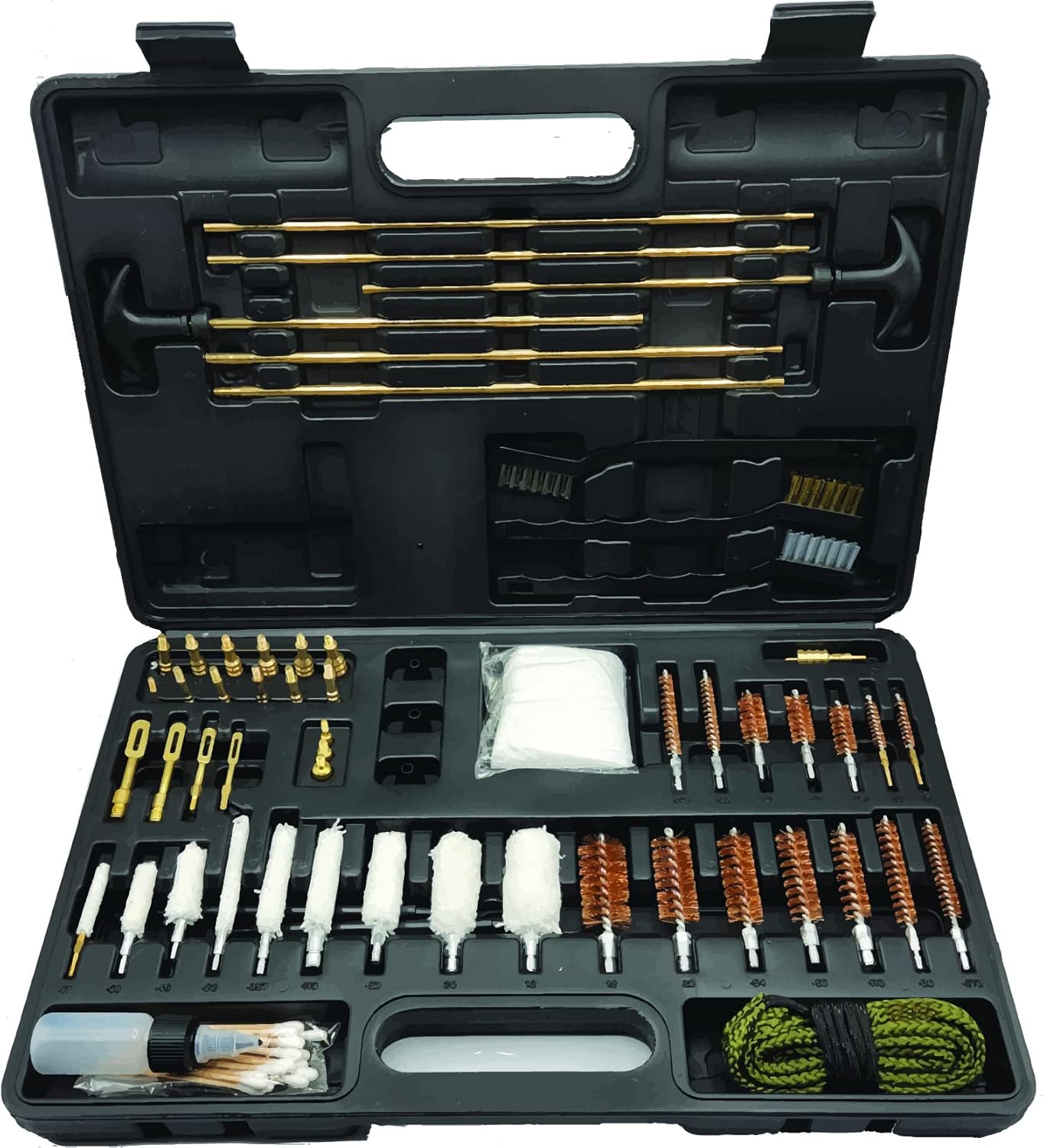 GuardTech Plus Upgraded Universal Gun Cleaning Kit for Guns, 9mm, Pistol, Rifle