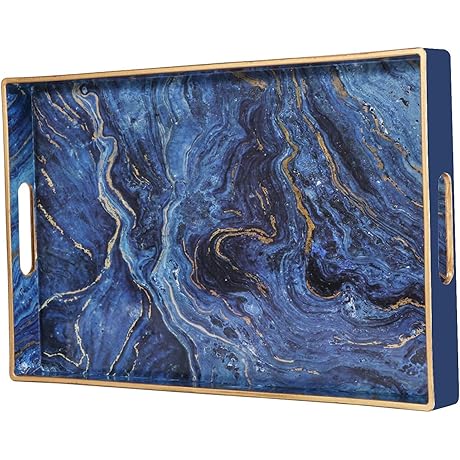Zosenley Blue Serving Tray: An Exquisite Touch to Your Home Decor