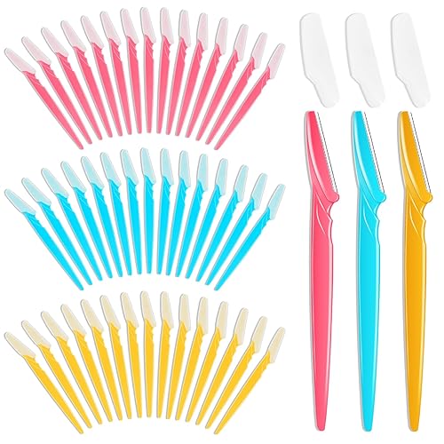 NICEMOVIC 66 Pcs Dermaplane Razor Set - 3 Colors