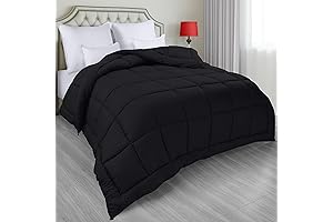 Divine Night's Slumber with Utopia Bedding's King-Sized Black Comforter: A Regal Embrace