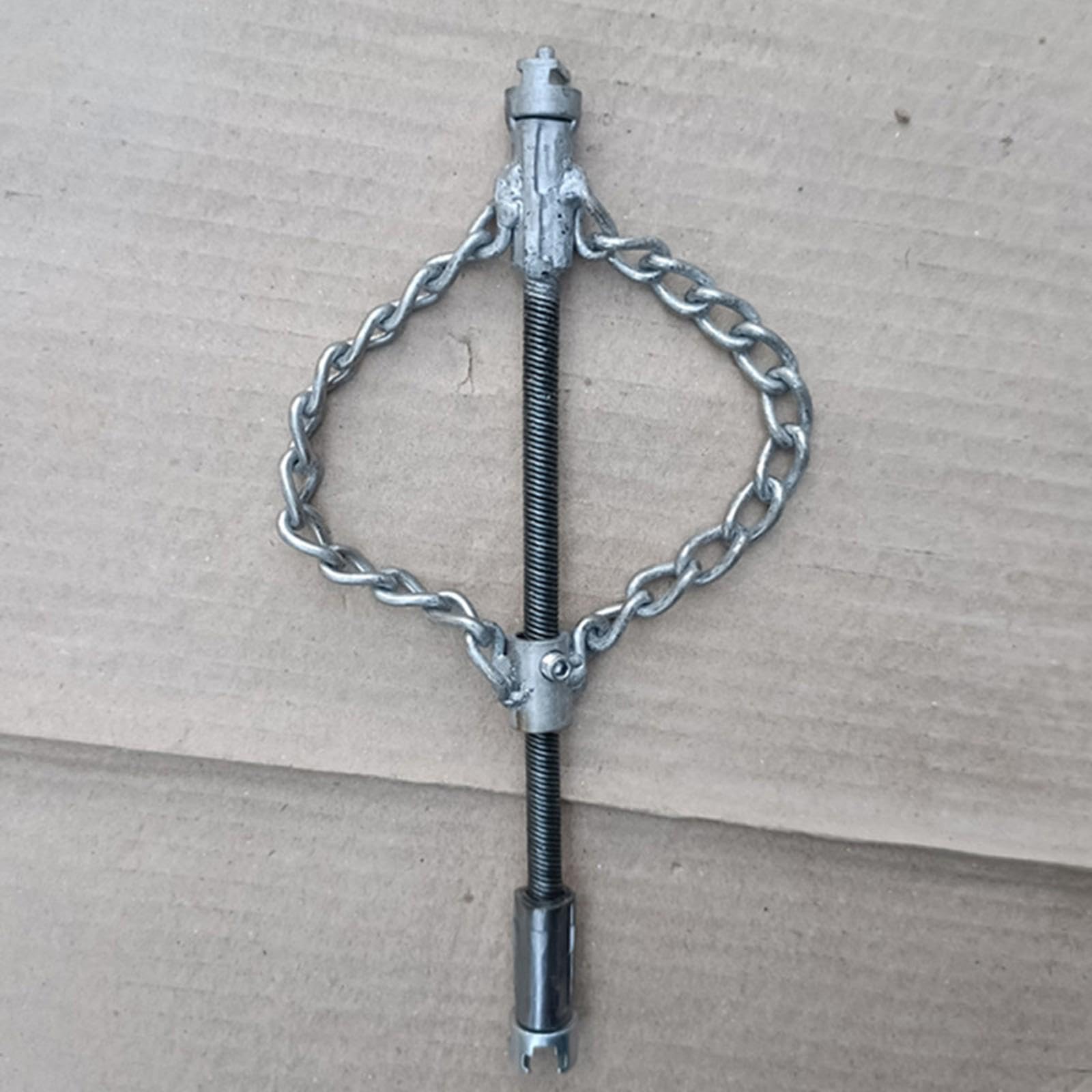 Homyl Chaîne de Débouchage Flexible pour Tuyaux, Outil de Nettoyage de Canalisations, Construction Métallique, Outil D'entretien de Tuyauterie Polyvalen, Style C