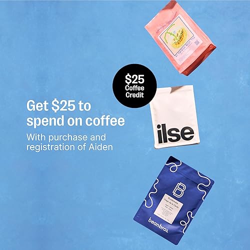 Miniatura 3 de Fellow Aiden - Cafetera de precisión – Jarra térmica de 10 tazas, guía de preparación integrada, programación, tanque de agua extraíble, blanco mate