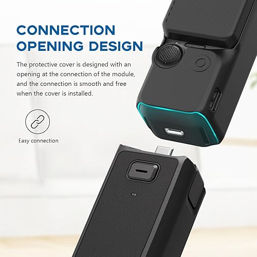 Miniatura 7 de Acouto Soft Silicone Protective Camera Cover for Osmo 3 Anti Scratch Soft Lightweight Sleeve with Lens Protector Handheld Action Camera Accessories