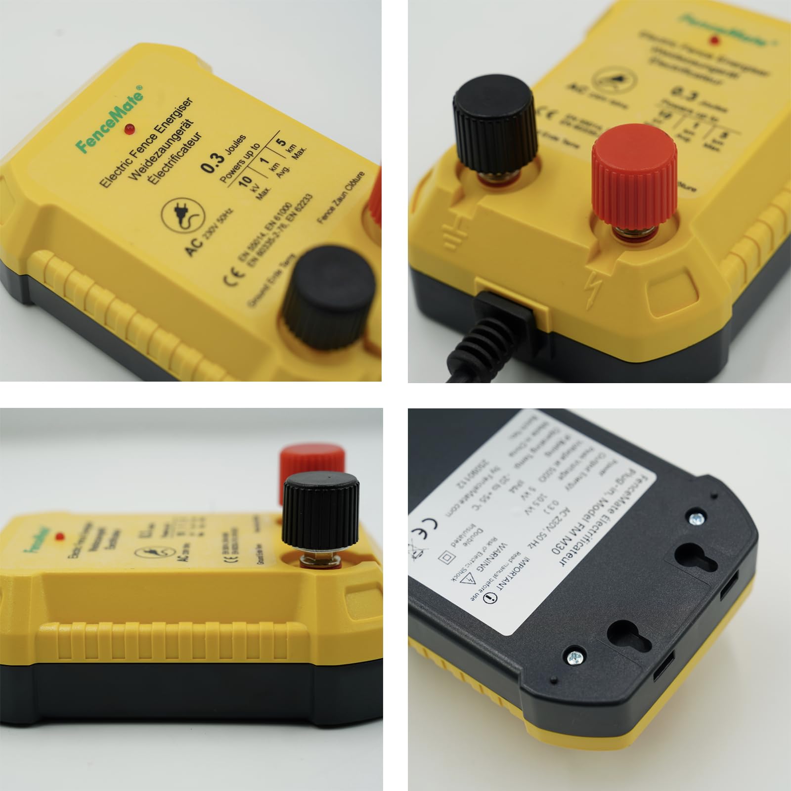 FenceMate Mini Weidezaungerät 230V/0,3J für bis zu 5 km Elektrozaun, Sicherung für kleine Haustiere (Hunde, Katzen, Kaninchen) & mehr, geeignet für Garten, Gehöft, Teich, Obstgarten (bis 5 Hektar)