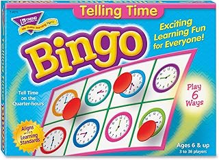 Trend Enterprises: Telling Time Bingo Game, Exciting Way for Everyone to...