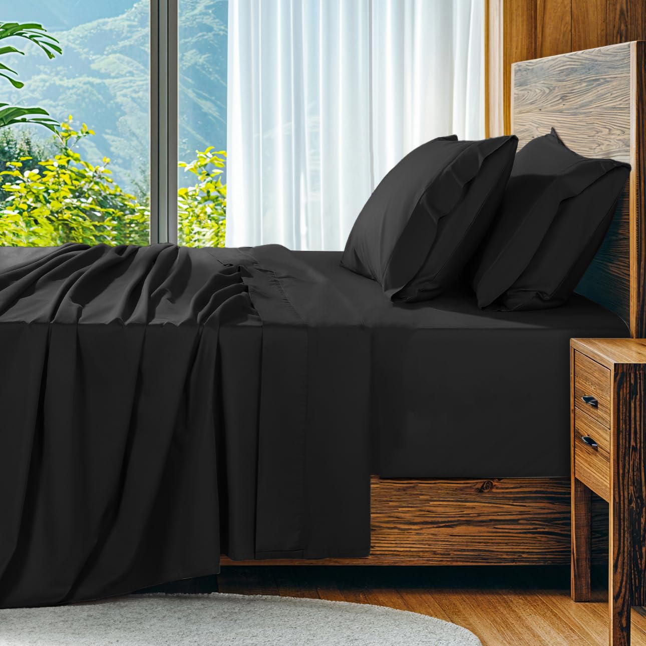 Photo 1 of SONORO KATE 1000 Series 100% Egyptian Cotton King Sheets,Extra Deep Pocket