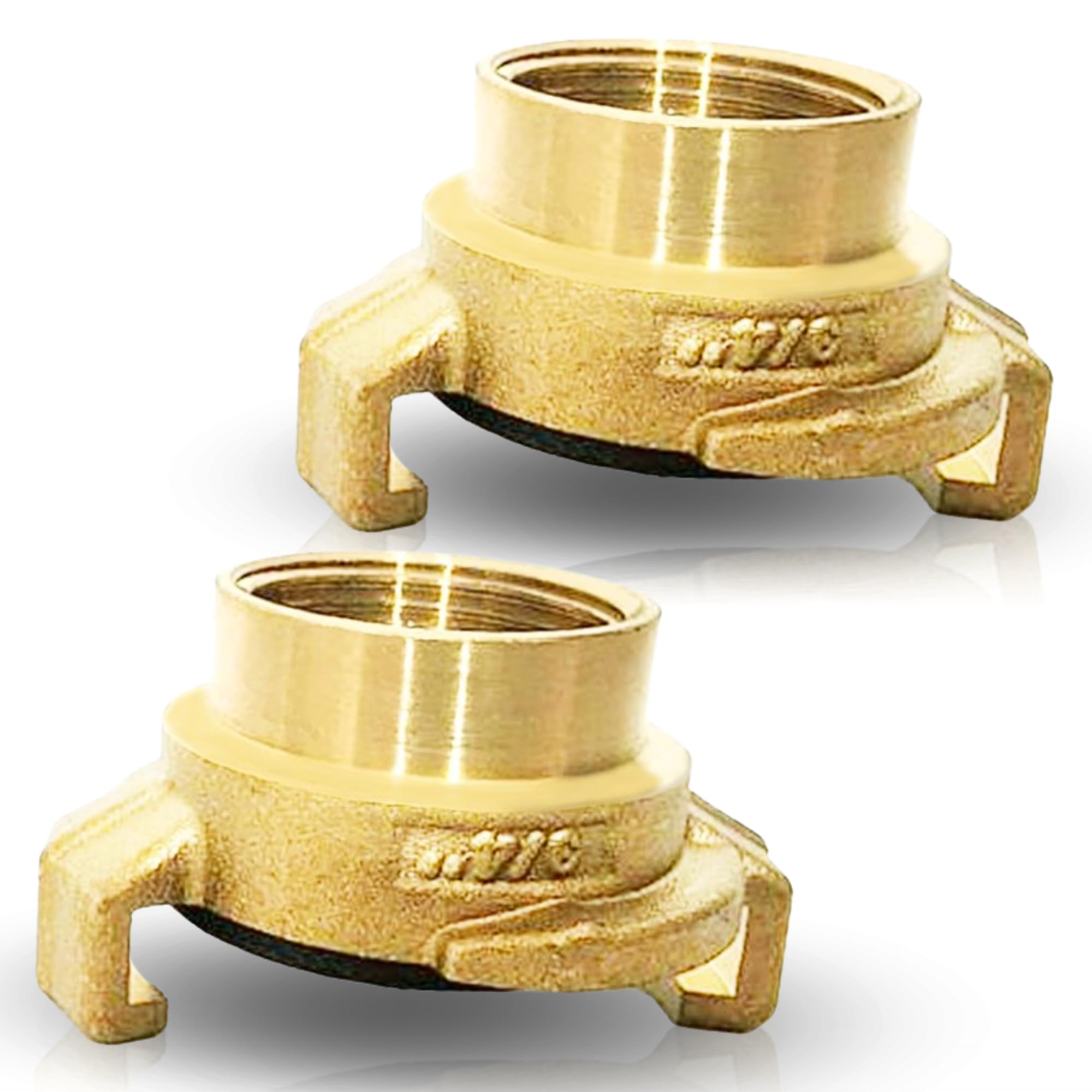 Raccordo Rapido Per Tubo Acqua 3/4'' AERZETIX – Connettore Girevole A 2 Griffe In Ottone E Acciaio Per Irrigazione Giardino, Attacco Portagomma C47457