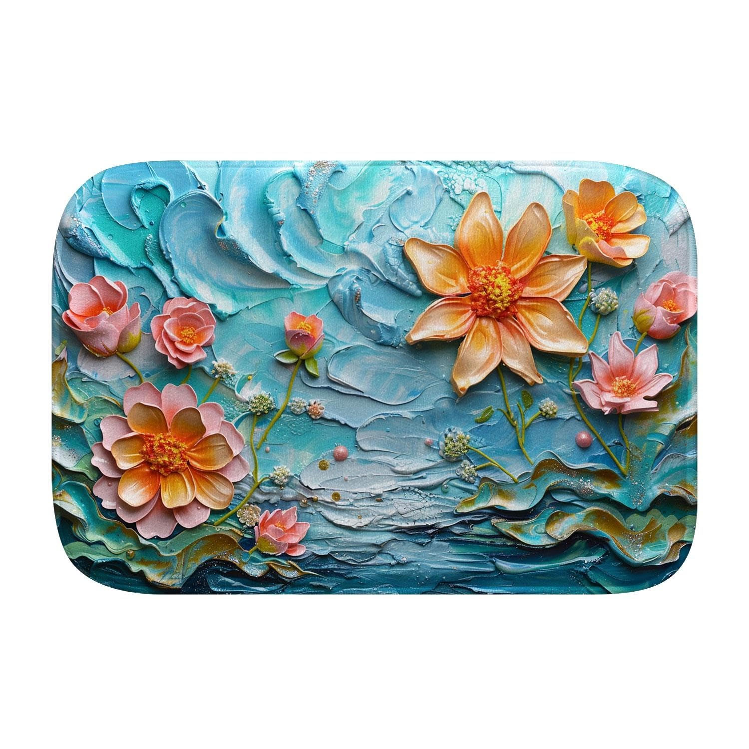Tapis de bain ultra absorbant et antidérapant en mousse mémoire