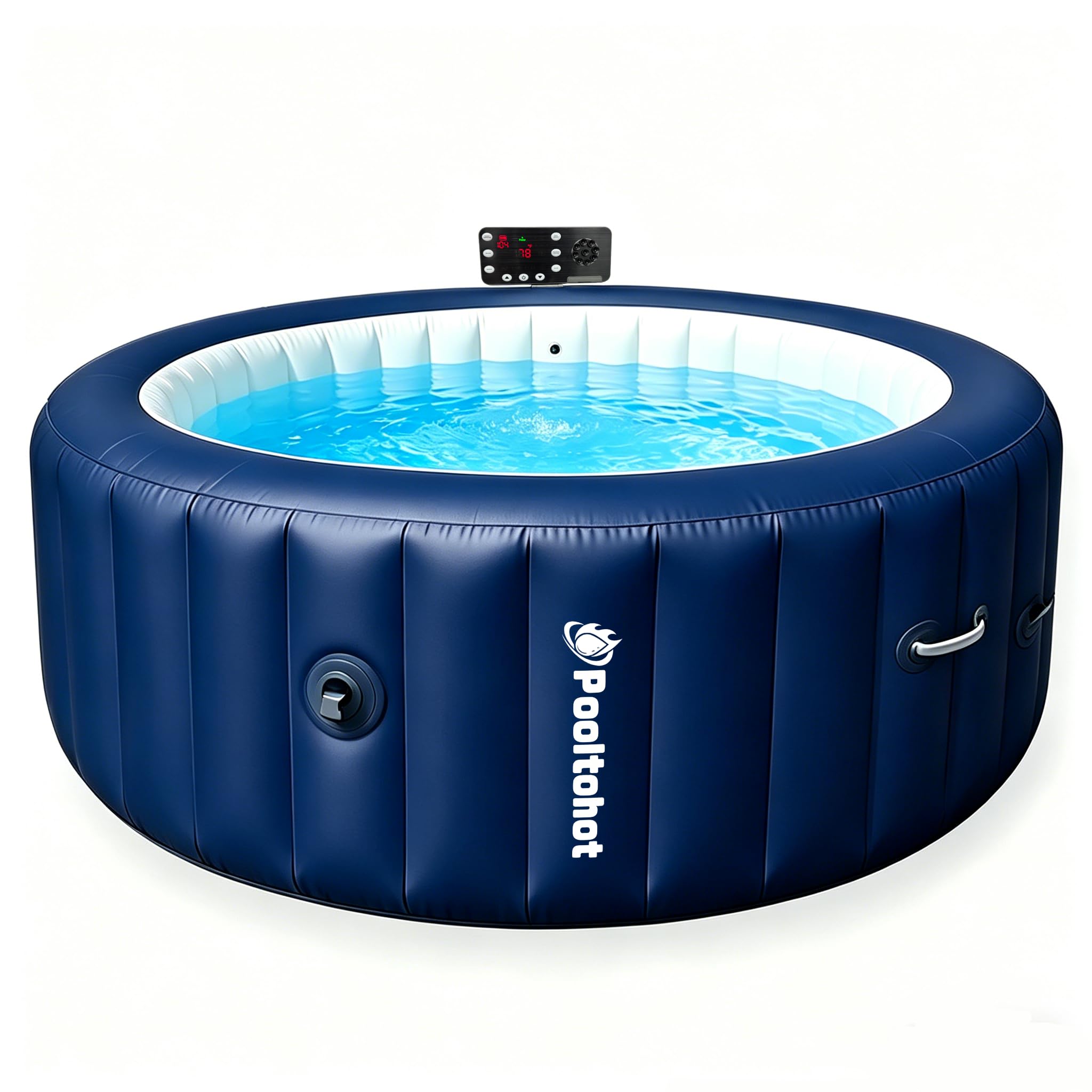 Photo 1 of POOLTOHOT Inflatable Hot Tub 71" x 28" Blue