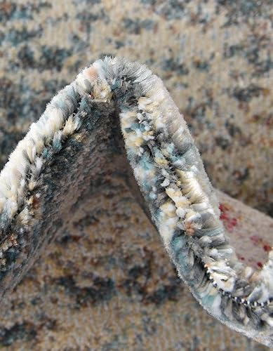 Miniatura 6 de Unique Loom Baracoa Collection - Alfombra Panamericana (5 pies 1 pulgada x 8 pies, ovalada, cremaazul)