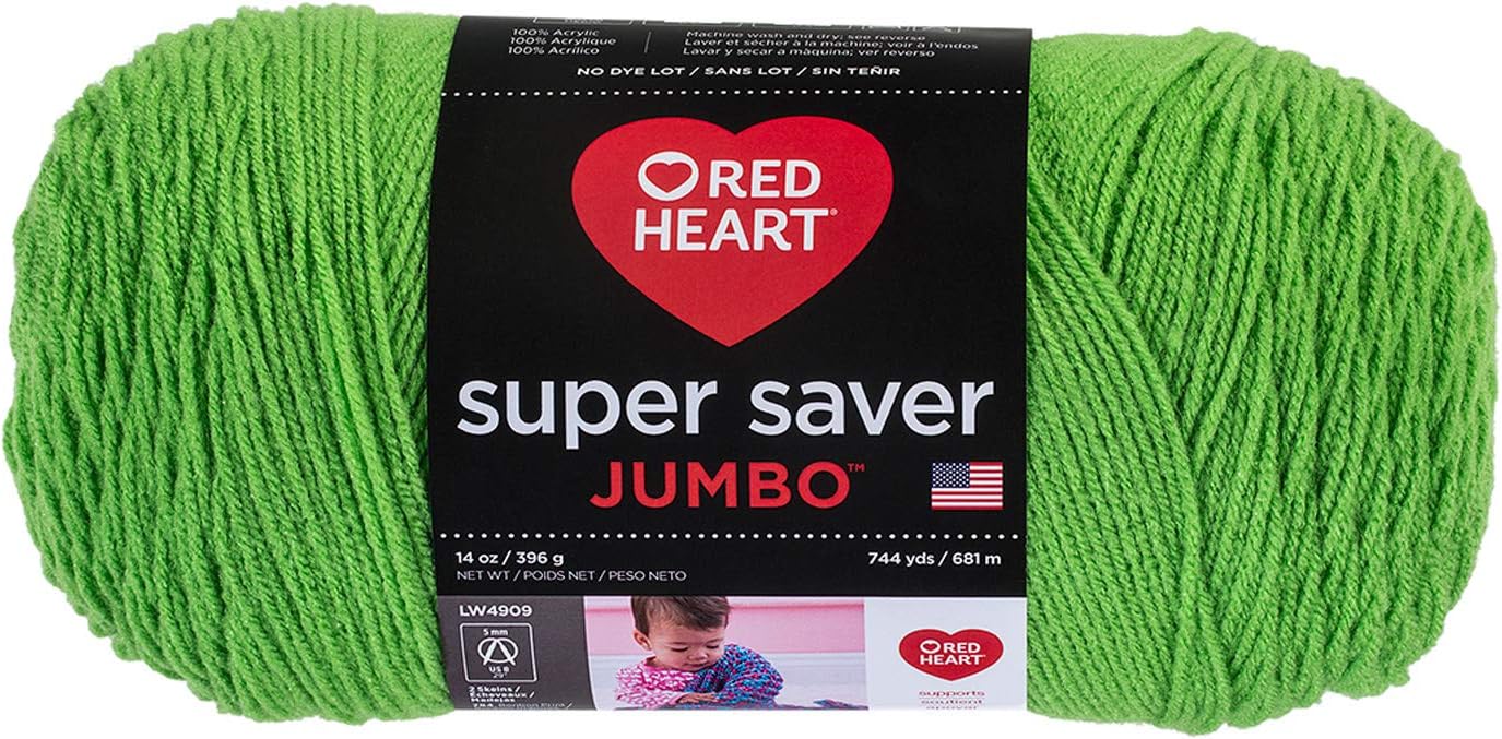 Coats & Clark Green Red Heart Super Saver Jumbo Spring