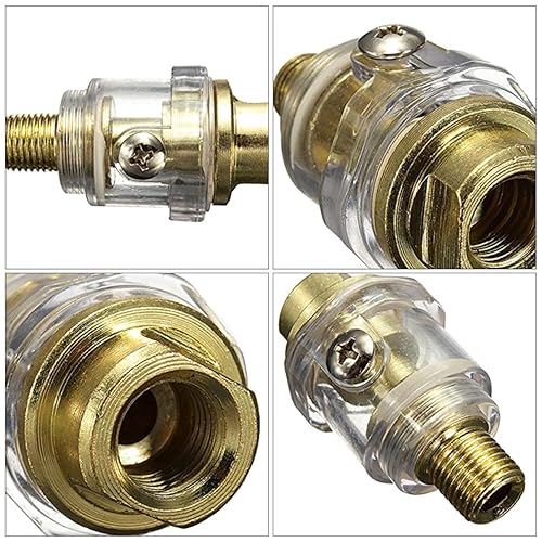 Miniatura 9 de DOITOOL 6 piezas a línea de acceso práctico Frl Mini In- Aplicaciones de lubricador, sistema de compresor, engrasador de pulgadas de aire en línea