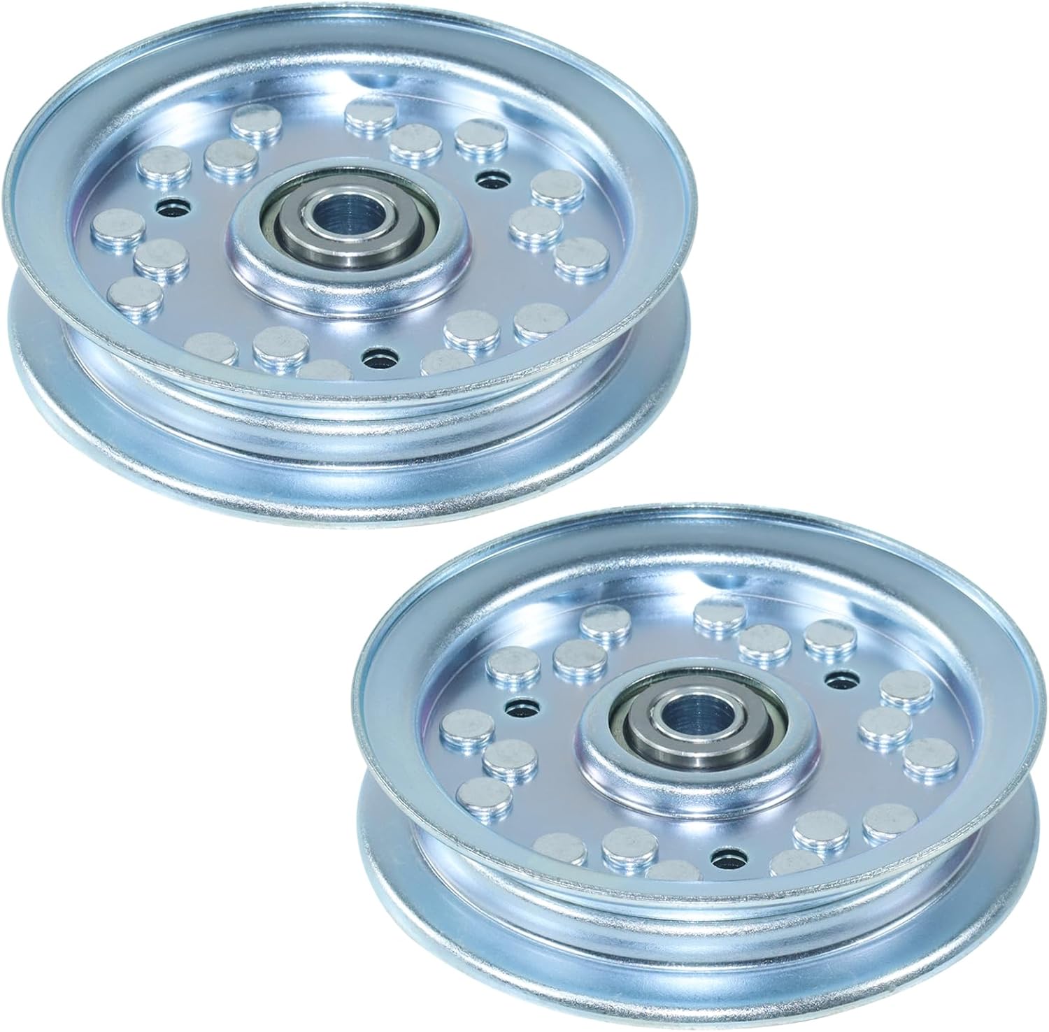 2-Pack Bad Boy Idler Pulley 033-7201-25-5 - 5 3/4" Pulley For MZ, ZT, Outlaw Mower Decks