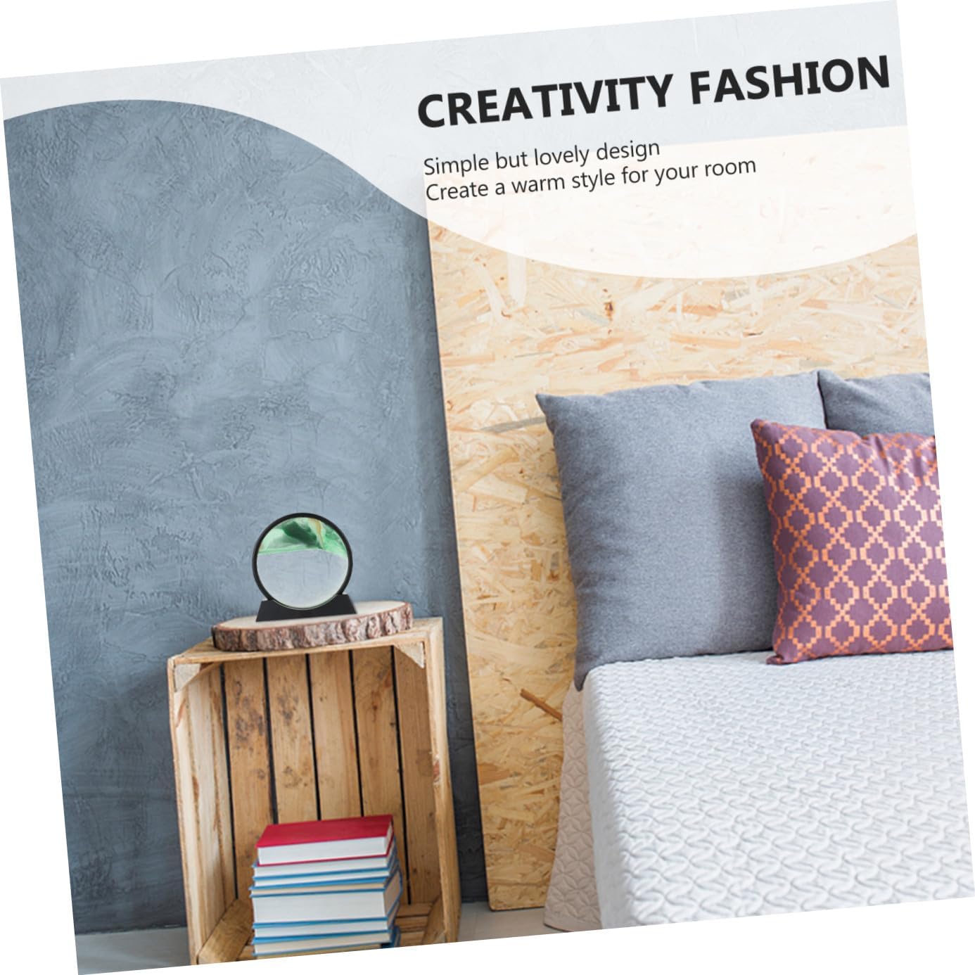 VICASKY 1pc Quicksand Painting Ornament Chic Picture for Home Decor Living Room Office Desk Unique Idea Smooth Relaxing Eye-catching Design