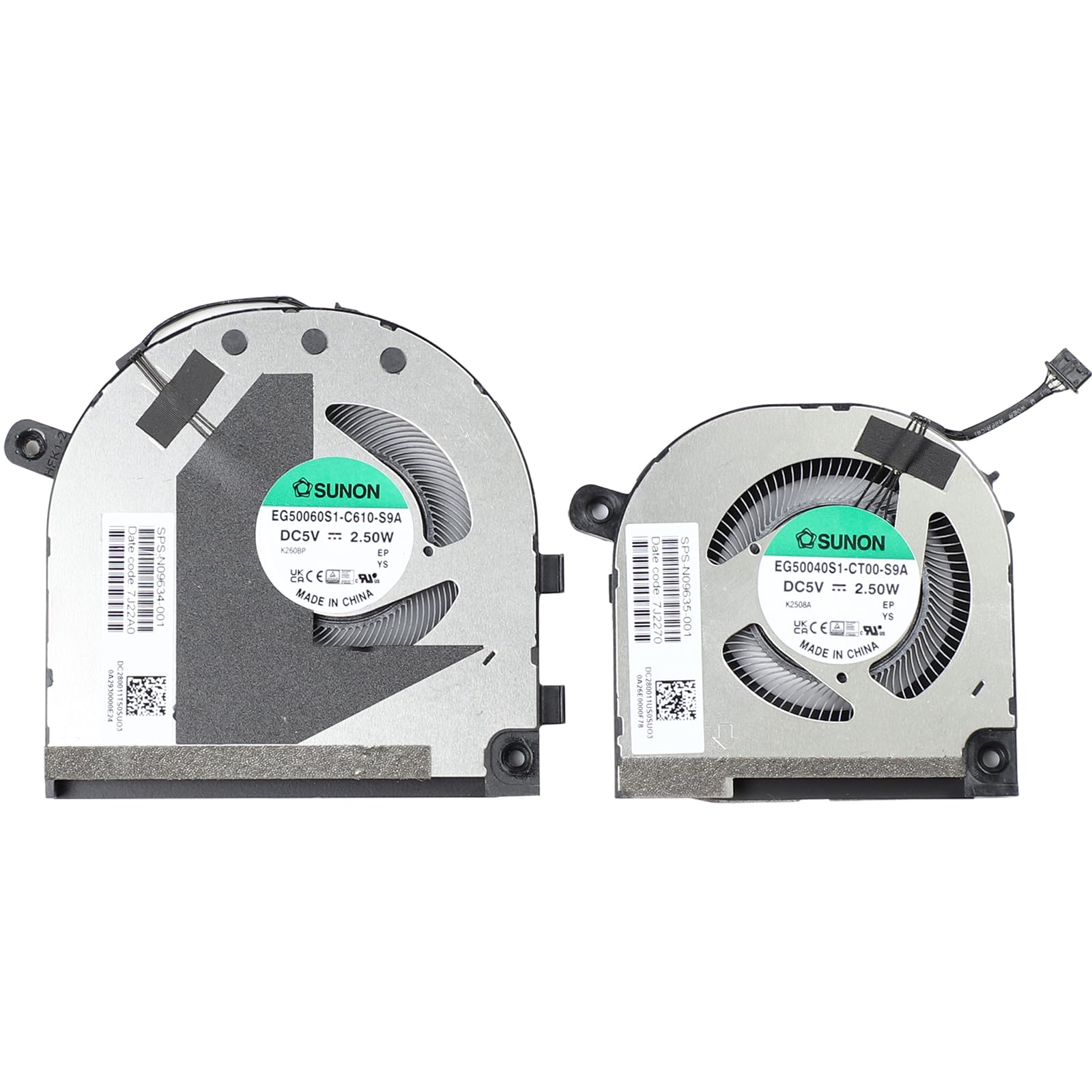 Lüfter EG50040S1-CF70-S9A L36913-001 für HP Chromebook X360 14 G1 14-DA