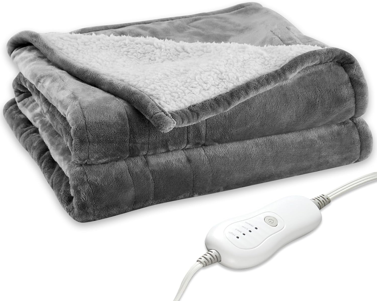 Electric Heated Blanket Throw, Soft Cozy Bszone Flannel Heating Blanket