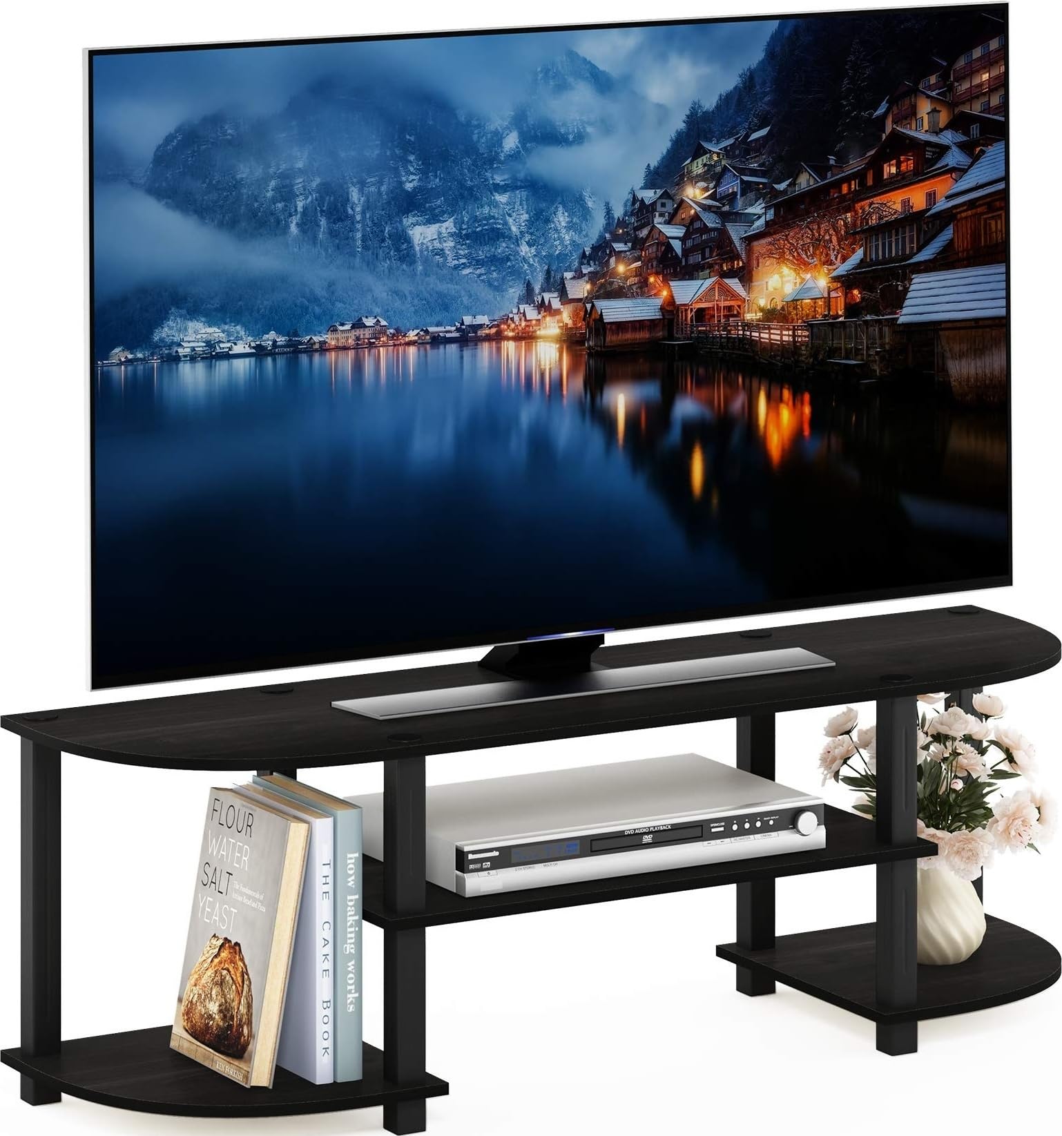 Espresso Wide Entertainment Center Console
