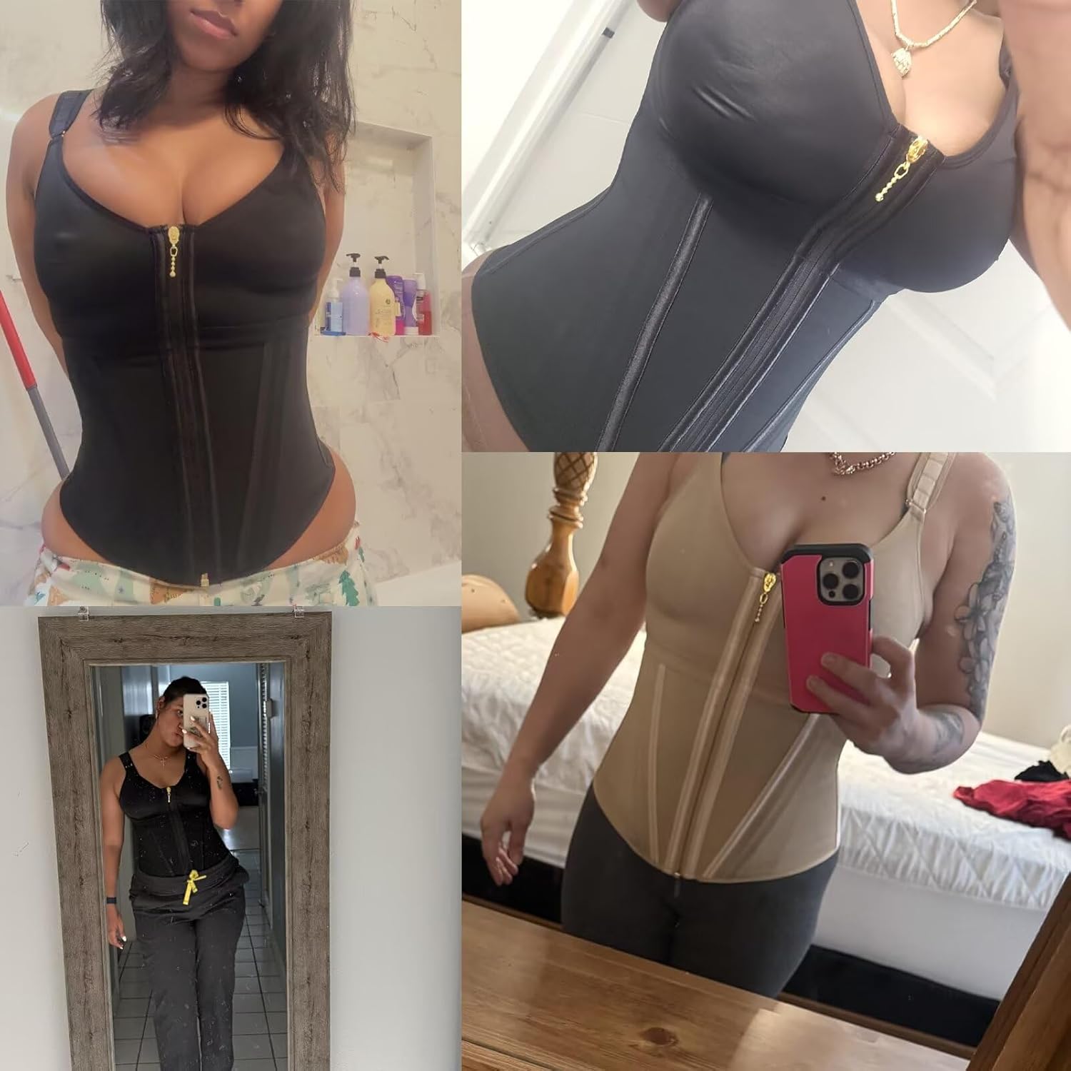 Waist Trainer For Women Tummy Control Postpartum Shapewear Sport Workout Faja Body Shaper Zipper Shaping Corset - Image 6