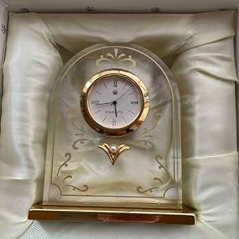 新品未使用　ミキモト　置き時計　掛け時計 MIKIMOTO ミキモト 置時計 時計 ホワイト文字盤 パール ベビー