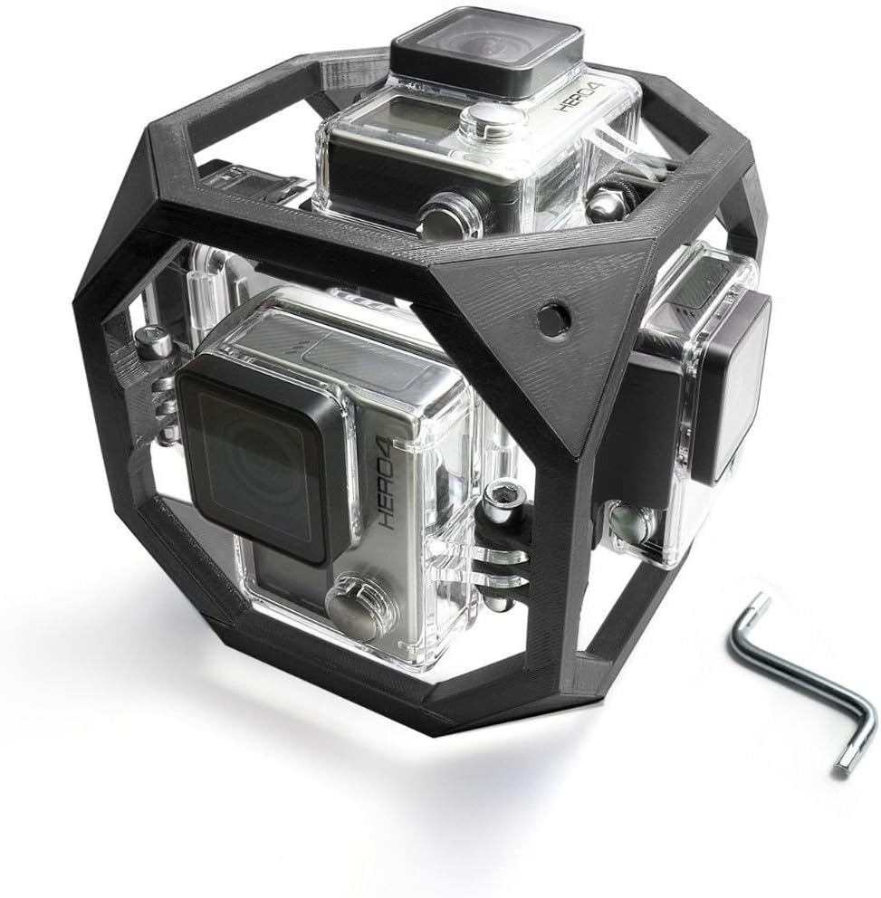360 Degree Panorama Mount Rig for 6x GoPro Go Pro HERO 3, 3+ 4 Accessory