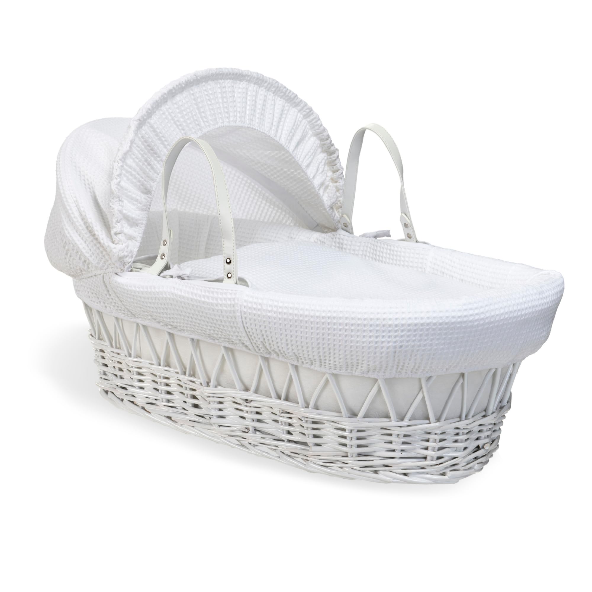 Clair de Lune waffle cesto porte-enfant in vimini Basker Parent