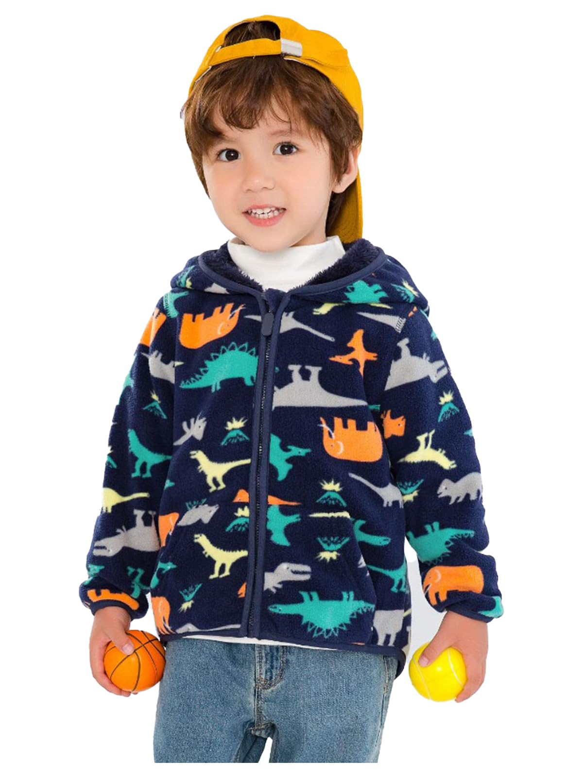 Bebés Niñas Niños Chaqueta Polar con Cremallera Otoño Invierno Abrigo Gruesa Ropa Caliente Para Niños Pequeños