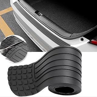 Protection Pare Choc Voiture,104 cm x8.5 cm Protecteur Porte Coffre en Caoutchouc, Protecteur Pare-Chocs Arrière Autocollante Protection Voiture pour VUS/Voitures, avec Lingettes Humides