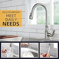 Vista 4 de Reemplazo de cabezal de llave de cocina Angle Simple, conector macho de rosca de G 1/2 o 13/16 pulgadas, probado según NSF/ANSI/CAN 61 y 372