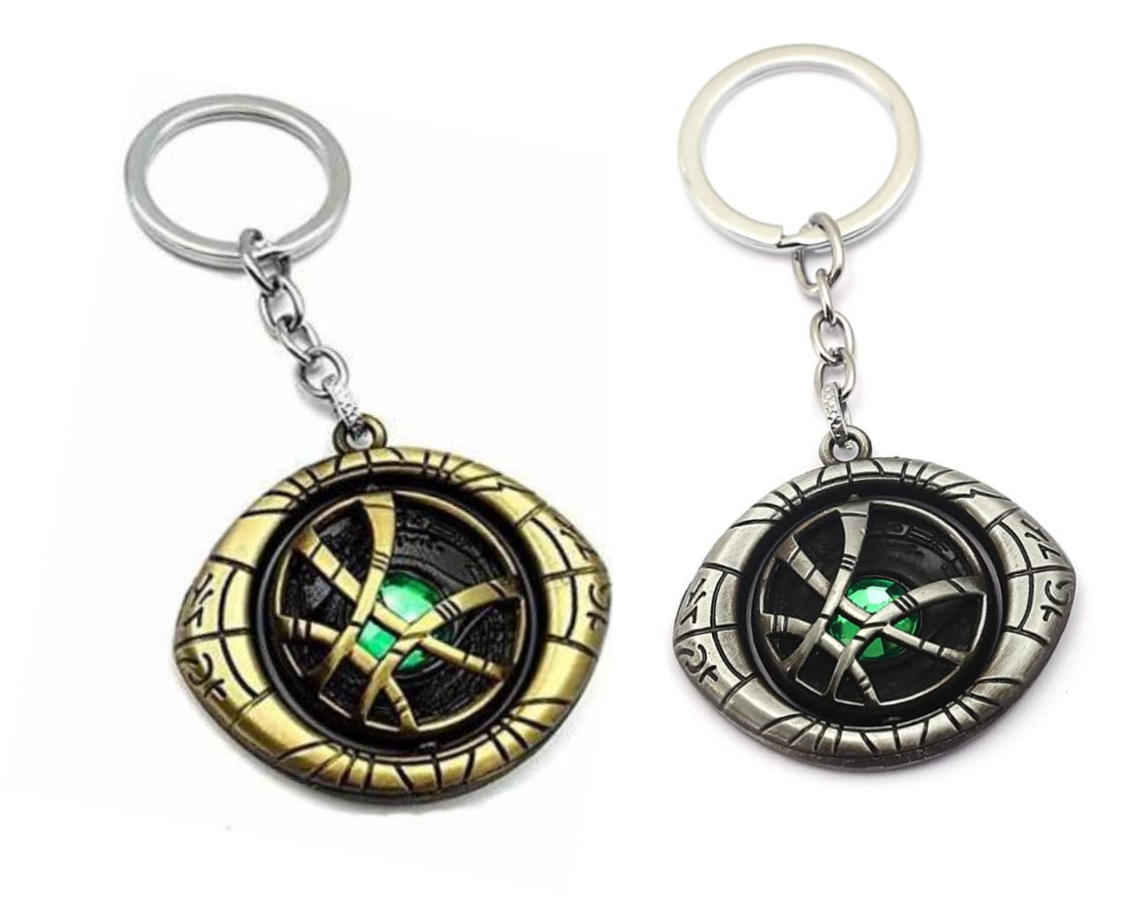 Avenger Super Hero Metal Dr Strange Key Chain Key Ring (Combo Dr Strange), Brown