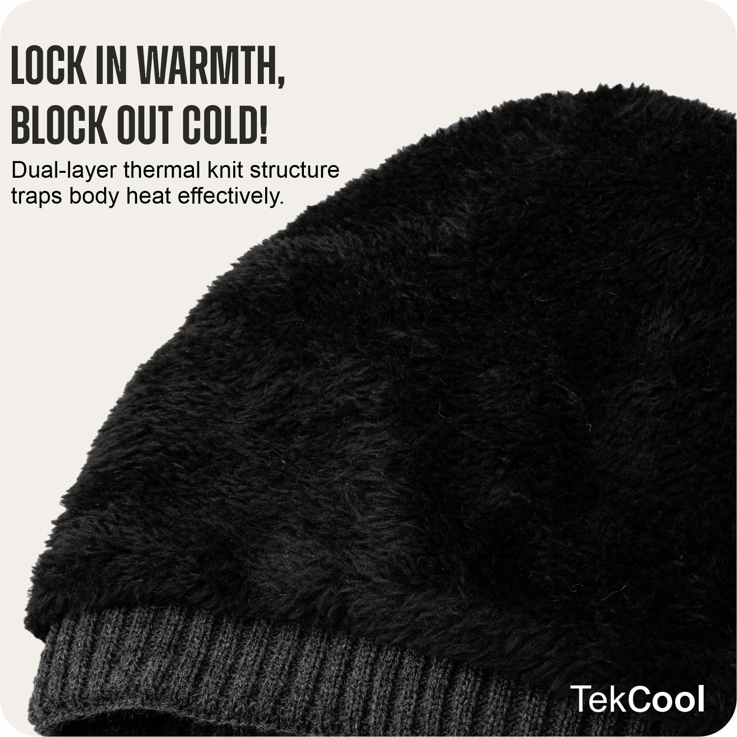 TEKCOOL Beanie Cap for Men Woolen Winter Cap for Men Woolen Cap for Women in Winter for Thermal Wear Stylish Soft Winter Caps for Boys & Girls for Warm Wear Head Winter Cap Woollen Garam Topaa Grey 3