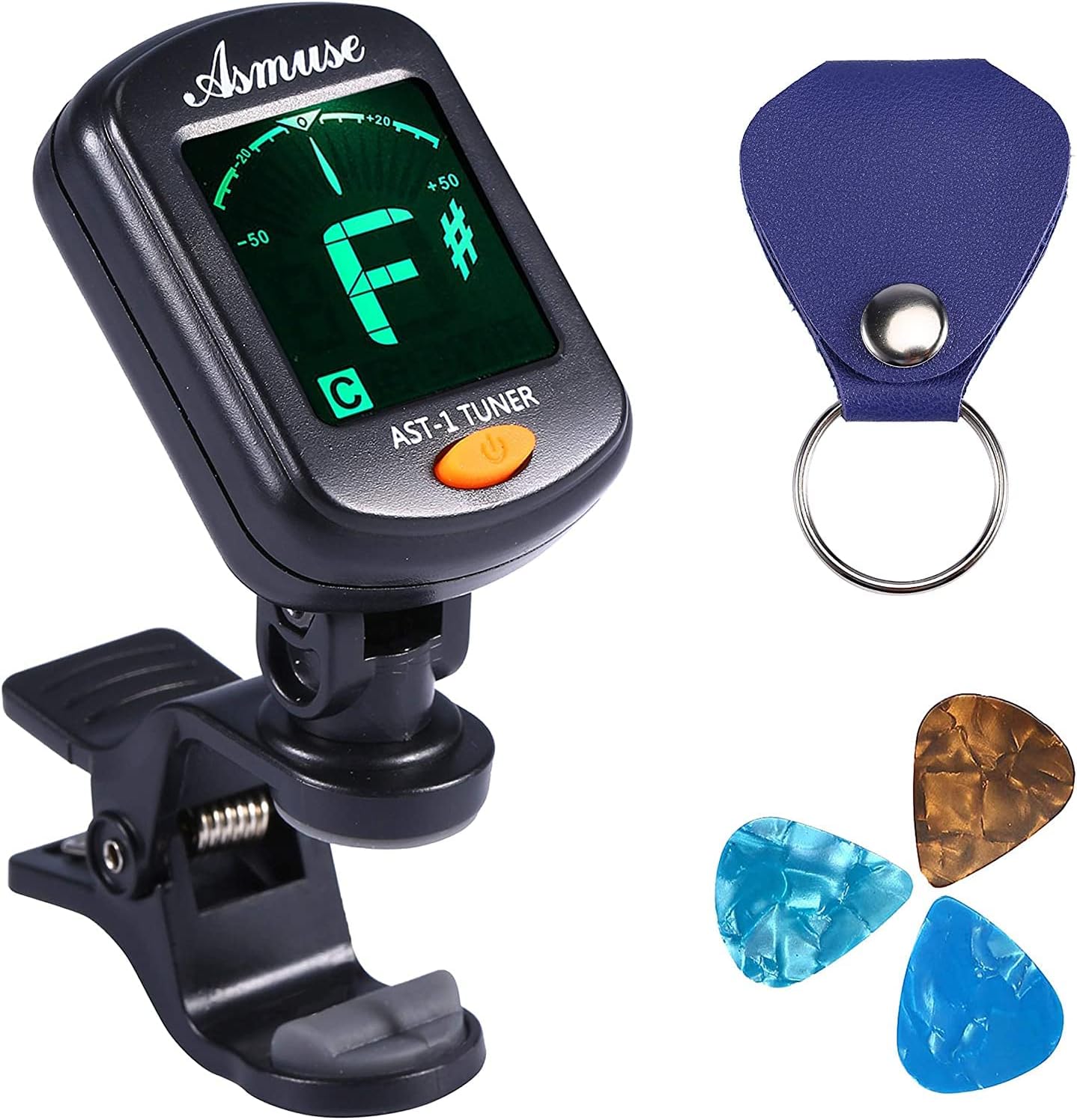 Accordatore A Clip Per Chitarra MOREYES - Cromatico, Per Basso, Violino, Ukulele, Con Capotasto E Plettri - Foto 11