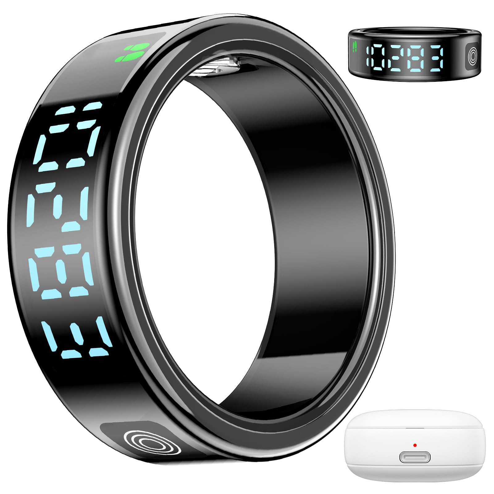 TZRSQL 2025 Health Tracker Smart Ring for Men and Women Sleep Tracker Exercise Health Heart Rate Blood oxygen