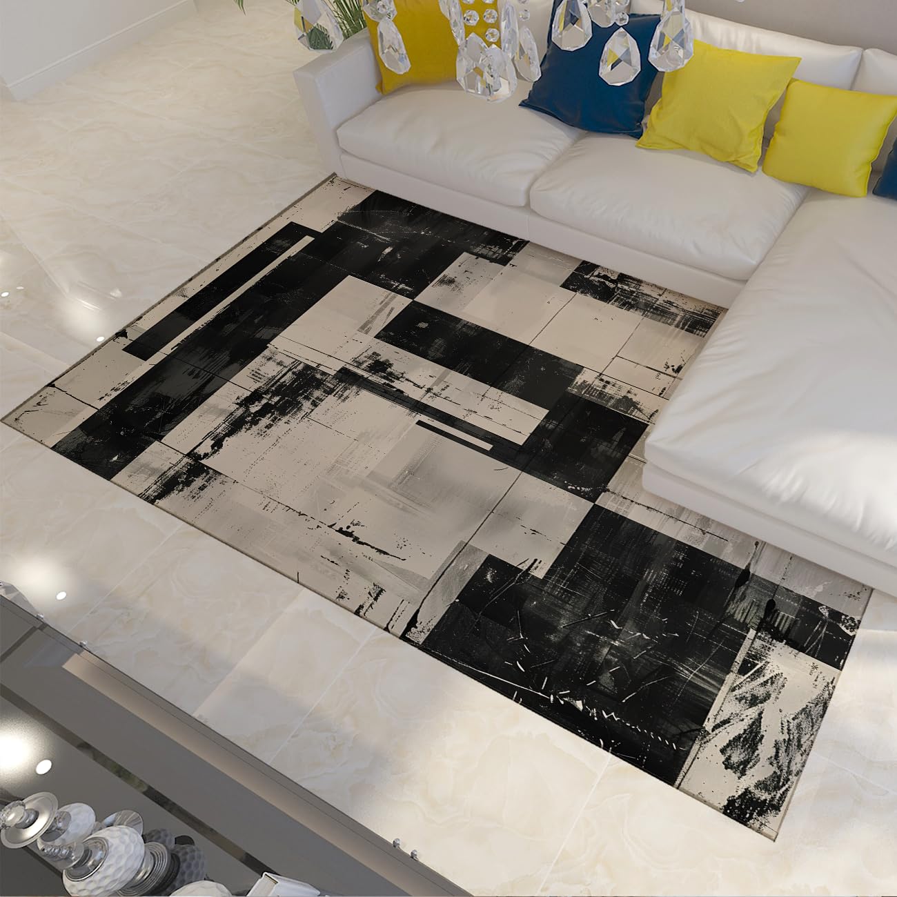 Tapis de cuisine antidérapant et lavable contre les salissures