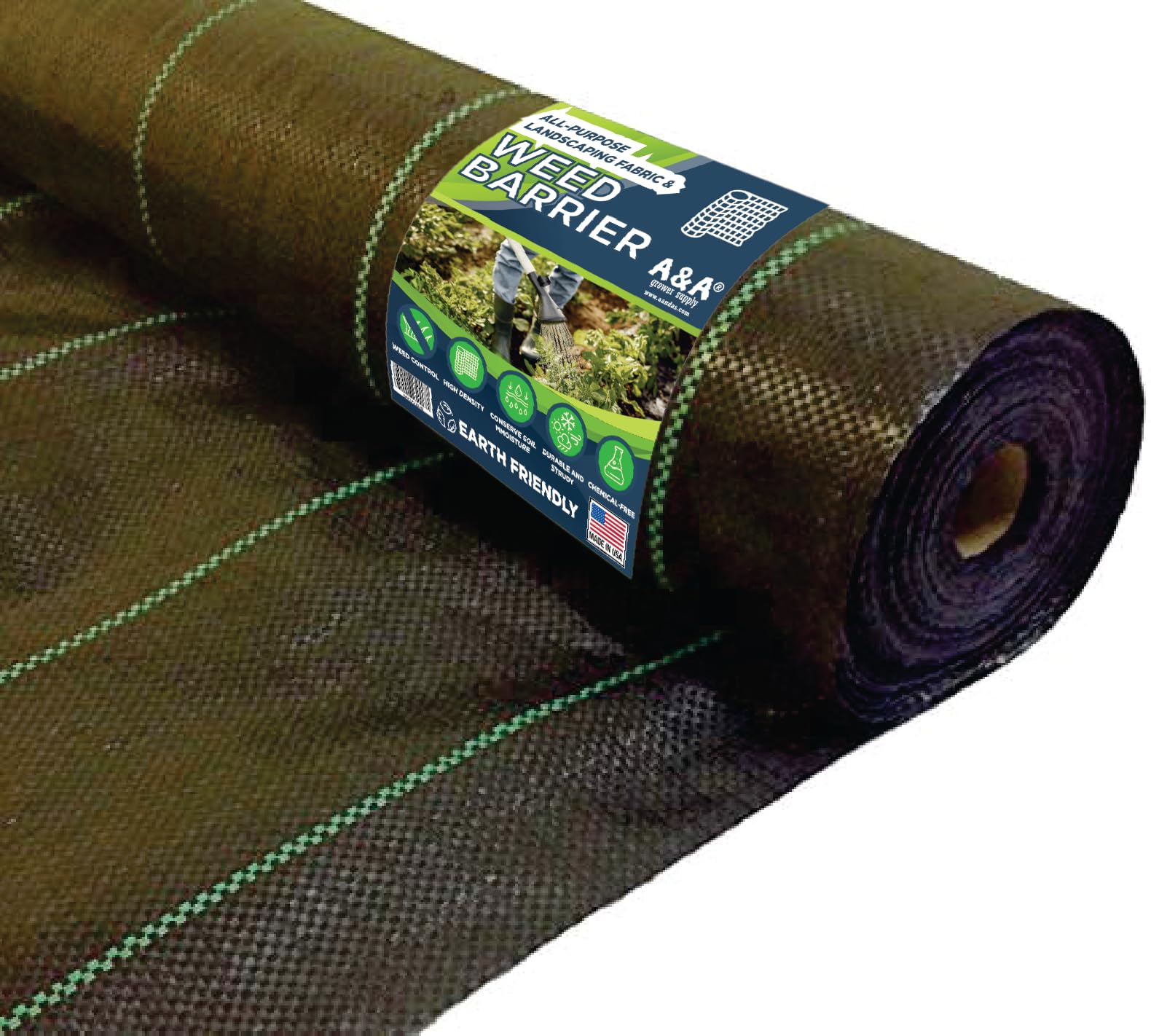 A&A Ground Cover 4oz - Weed Barrier - Landscape Fabric Durable & Heavy Duty - Weed Block Gardening Mat, Easy Setup & Superior Weed Control (4-Feet x 50-Feet) (B07KY4BQHM) Amazon Price History, Amazon Price Tracker