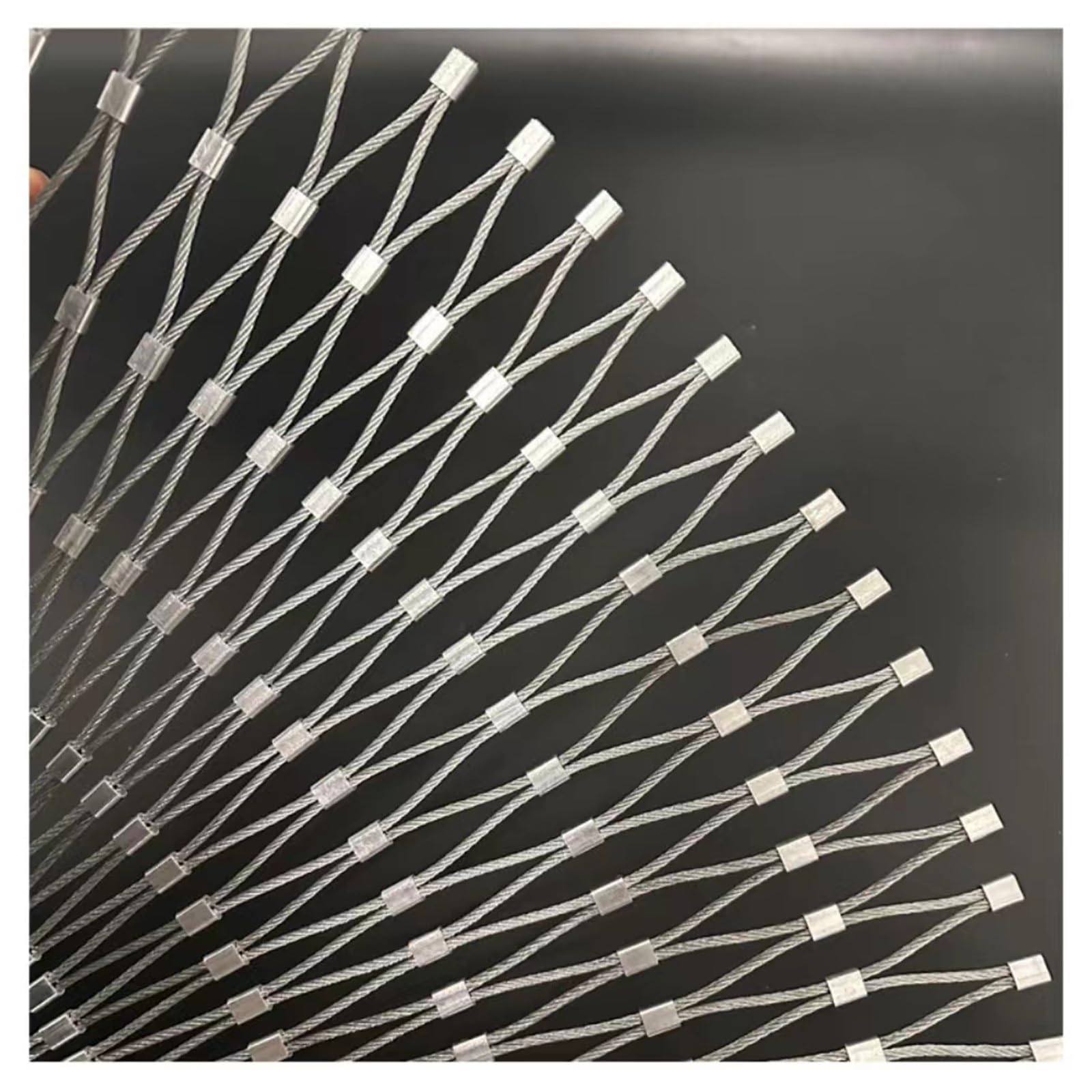 304 Rete di sicurezza anticaduta per alte altitudini Rete flessibile per balcone per giardino Farm irs Supporto per piante rampicanti (dimensioni: 0,2 x 0,60 x 3 m)
