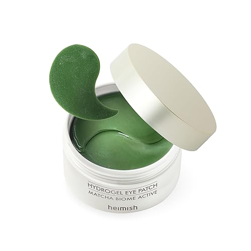 Miniatura 1 de HEIMISH  Matcha Biome Hydrogel Eye Patch (60 ea)  Parche para ojos hinchados y arrugas  Calmante, iluminador, ojos hinchados, antioxidante,