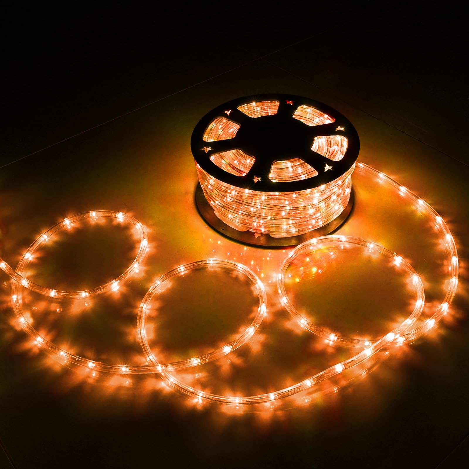 15,2 m LED-Lichtschlauch für den Außenbereich, 360 LED verbindbare und flexible Röhrenlichter mit 8 Modi, wasserdichte Innen- und Außenbereich, LED-Seilbeleuchtung für Deck, Garten, Pool, Terrasse