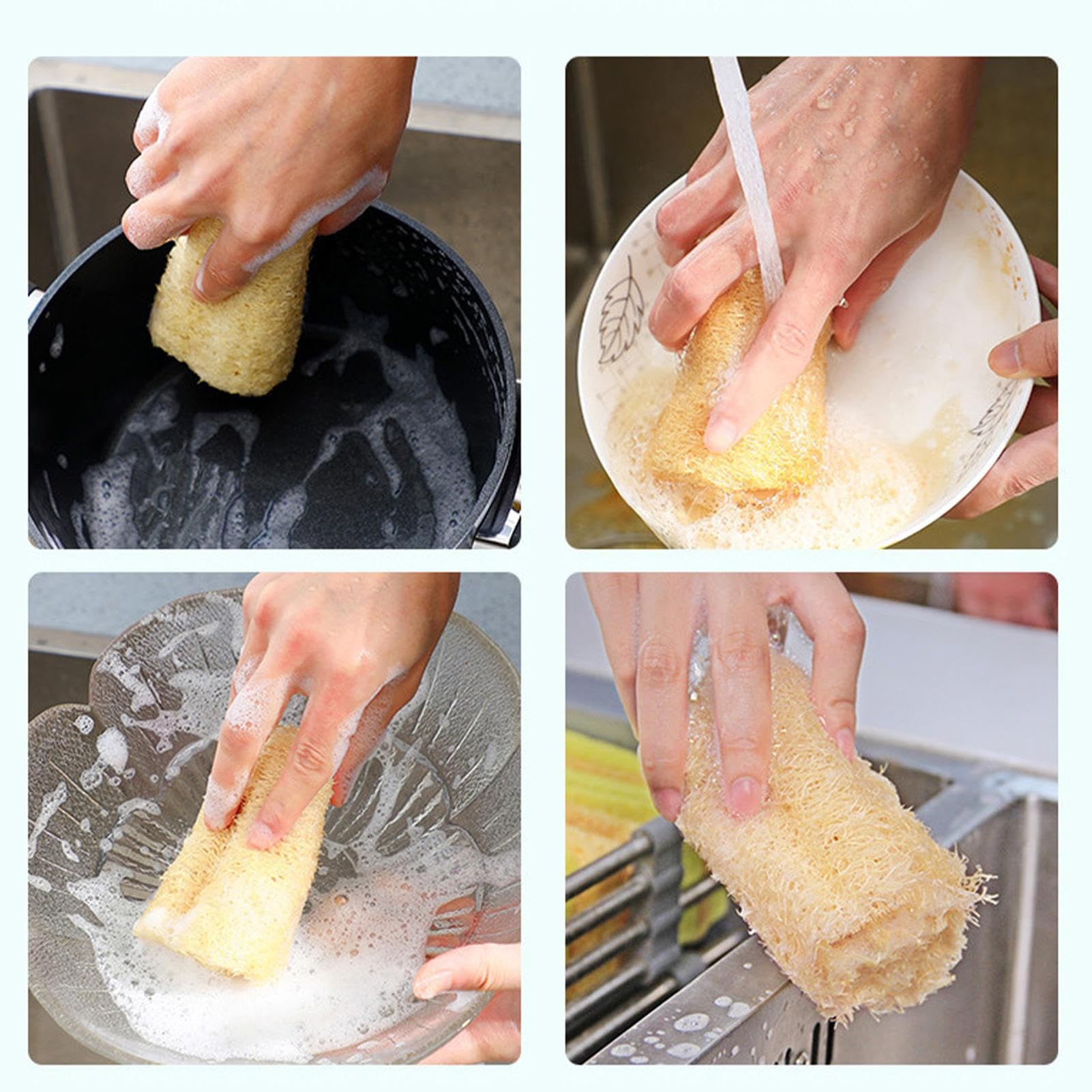 肉厚　4本 25～30cmへちまたわしスポンジエコ生活 無農薬無漂白 Amazon.co.jp: 天然ヘチマ へちまたわし ヘチマたわし 自然色無漂白