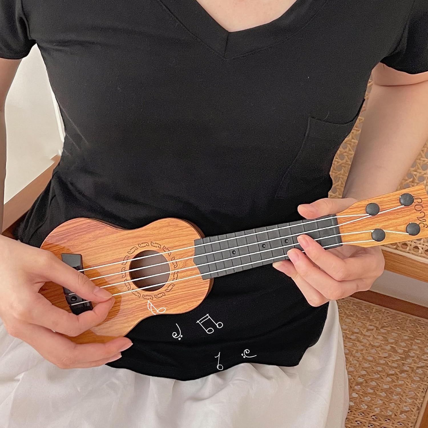 Kinderen Speelgoed Ukelele Gitaar, Klassieke 4 String
