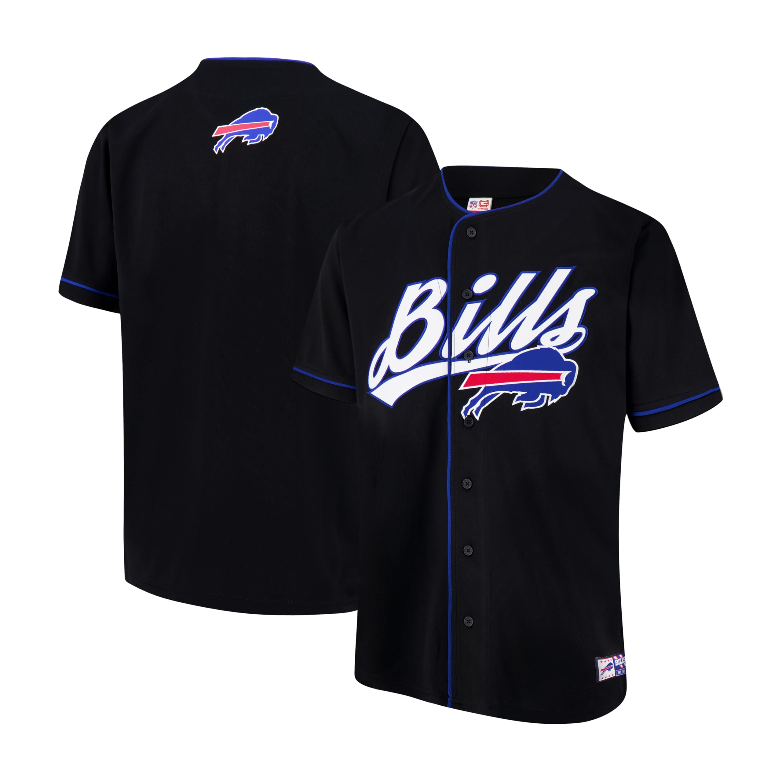 Adult's NFL Official Button Down Baseball Mesh Jersey Shirt