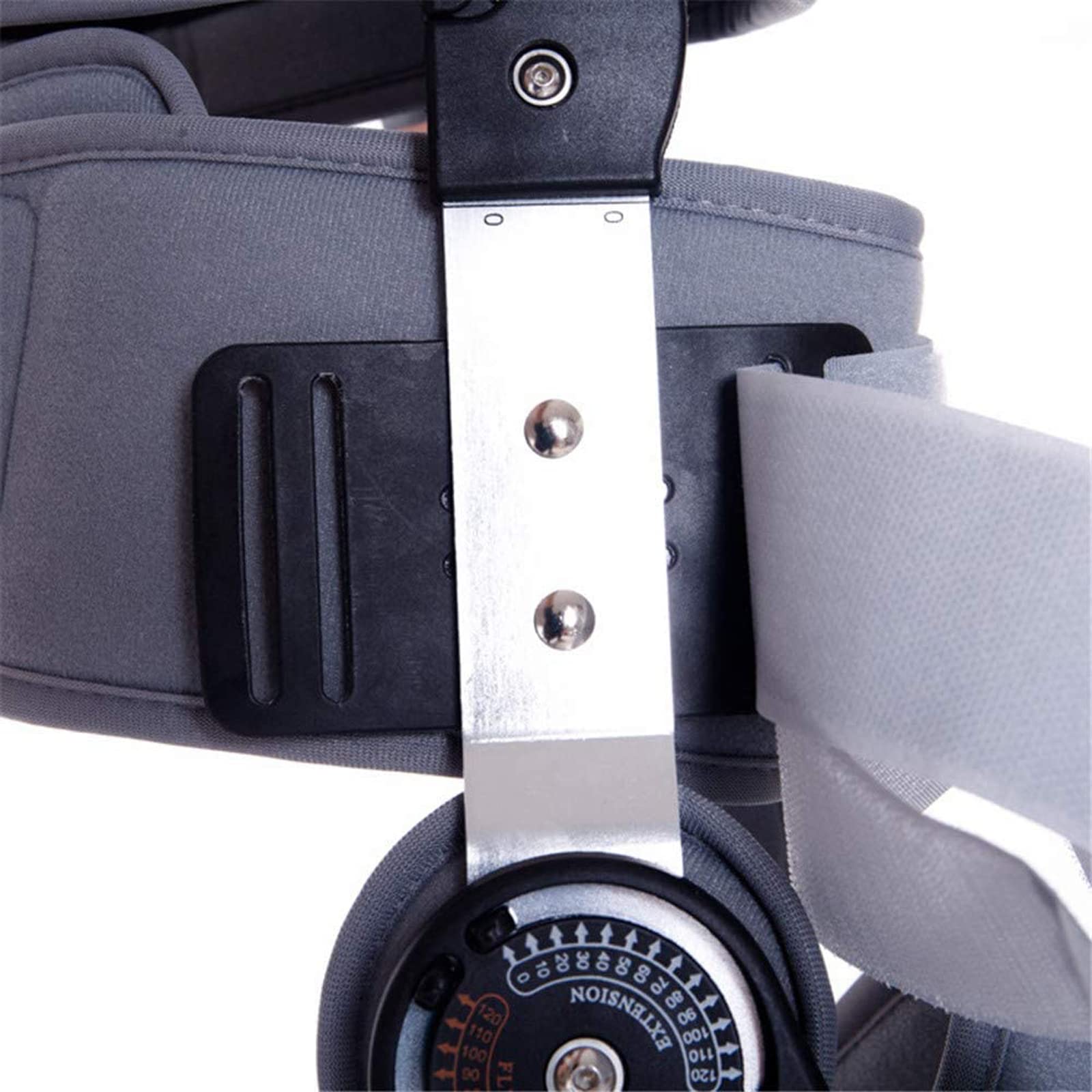 Tutore per Ginocchio, Tutore per Ginocchio Rom Incernierato per La Stabilizzazione del Recupero, Stabilizzatore di Supporto Ortopedico Medico Regolabile, Universale, Idea,Black