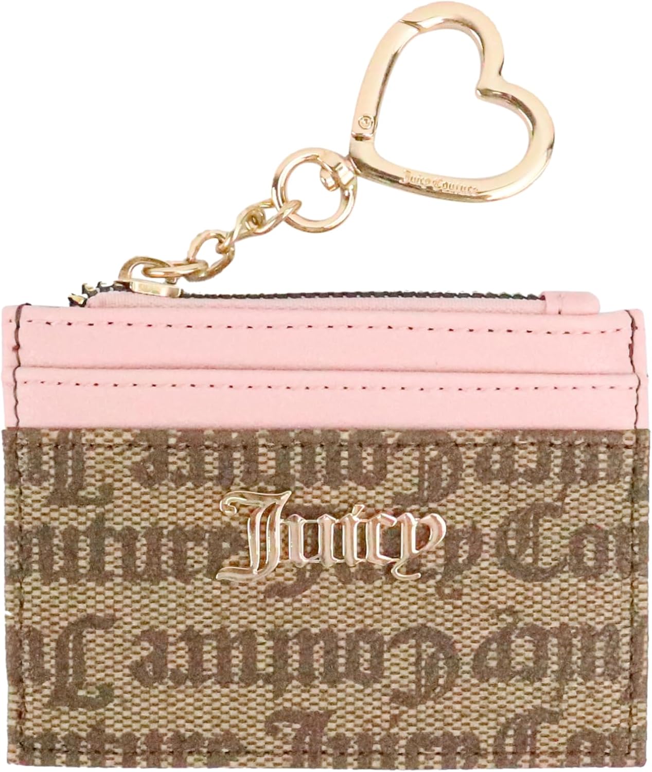 Juicy Couture Womens Spring Fling ID Card Case With Key Fob, Stylish & Functional Wallet Design