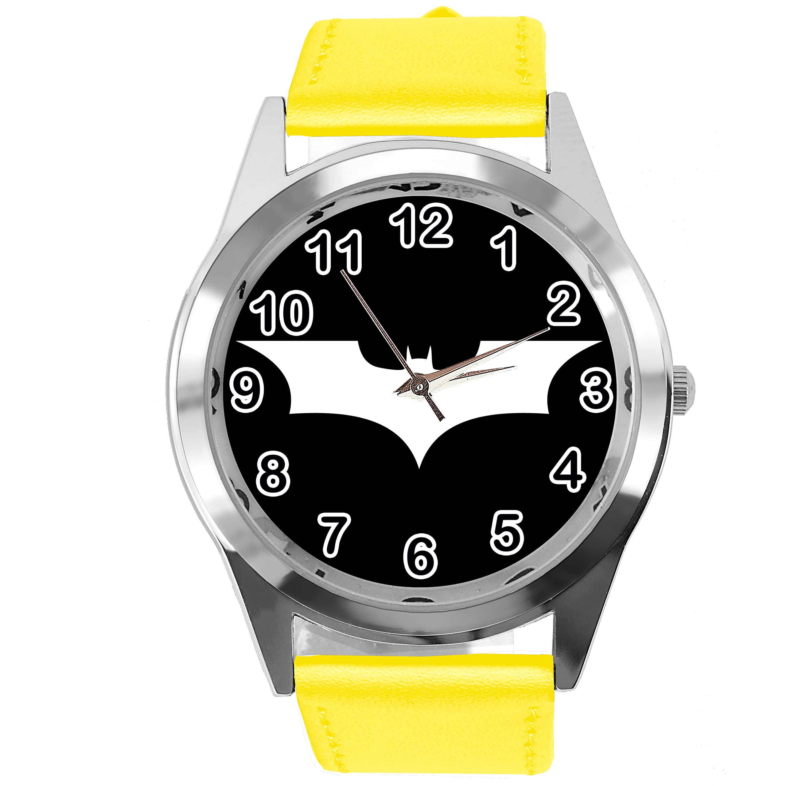 Orologio TAPORT Quadrante Rotondo Con Cinturino In Pelle Gialla – Design Farfalla E2, Gioiello Unisex Regalo - 4