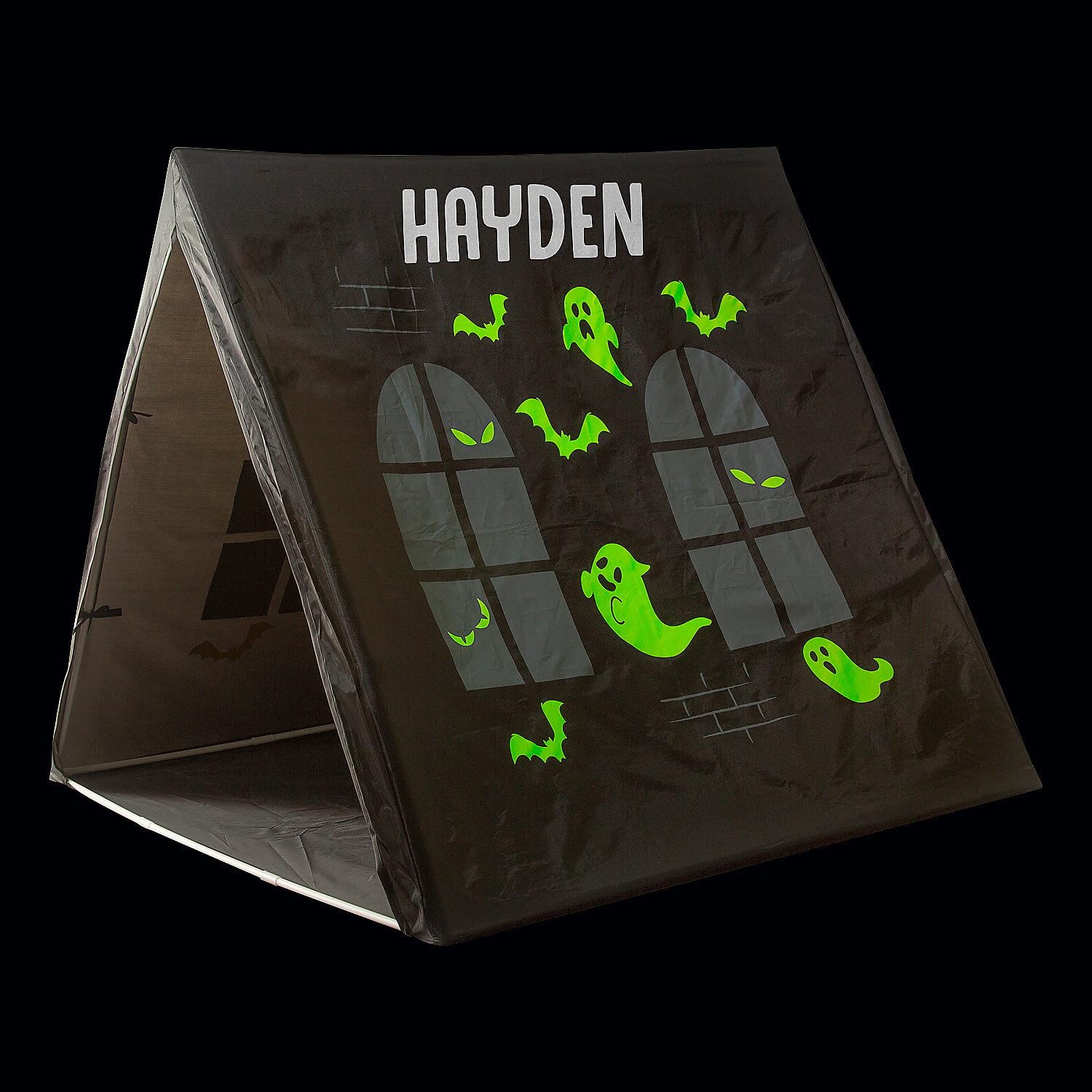 Fun Express Personalized Glow-in-The-Dark Halloween Haunted House Sleepover Tent