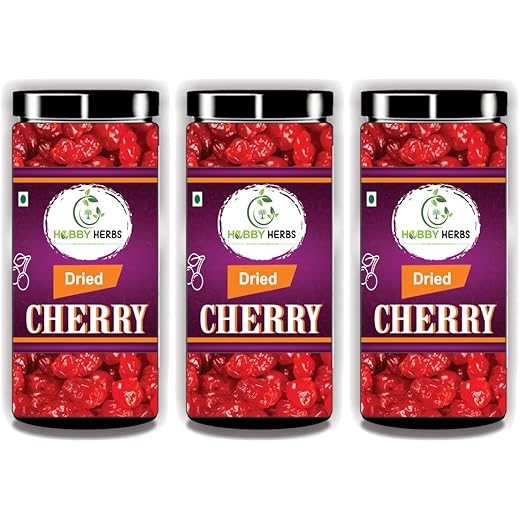 Hobby Herbs Dried Cherry 600g 3 x 200g Dry Fruits Cherries