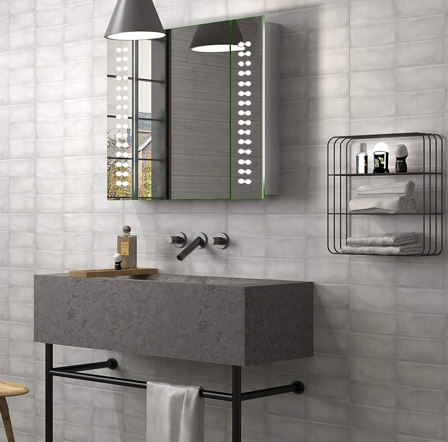 SALBAY® Illuminated Bathroom Mirror With Backlit LED Lights