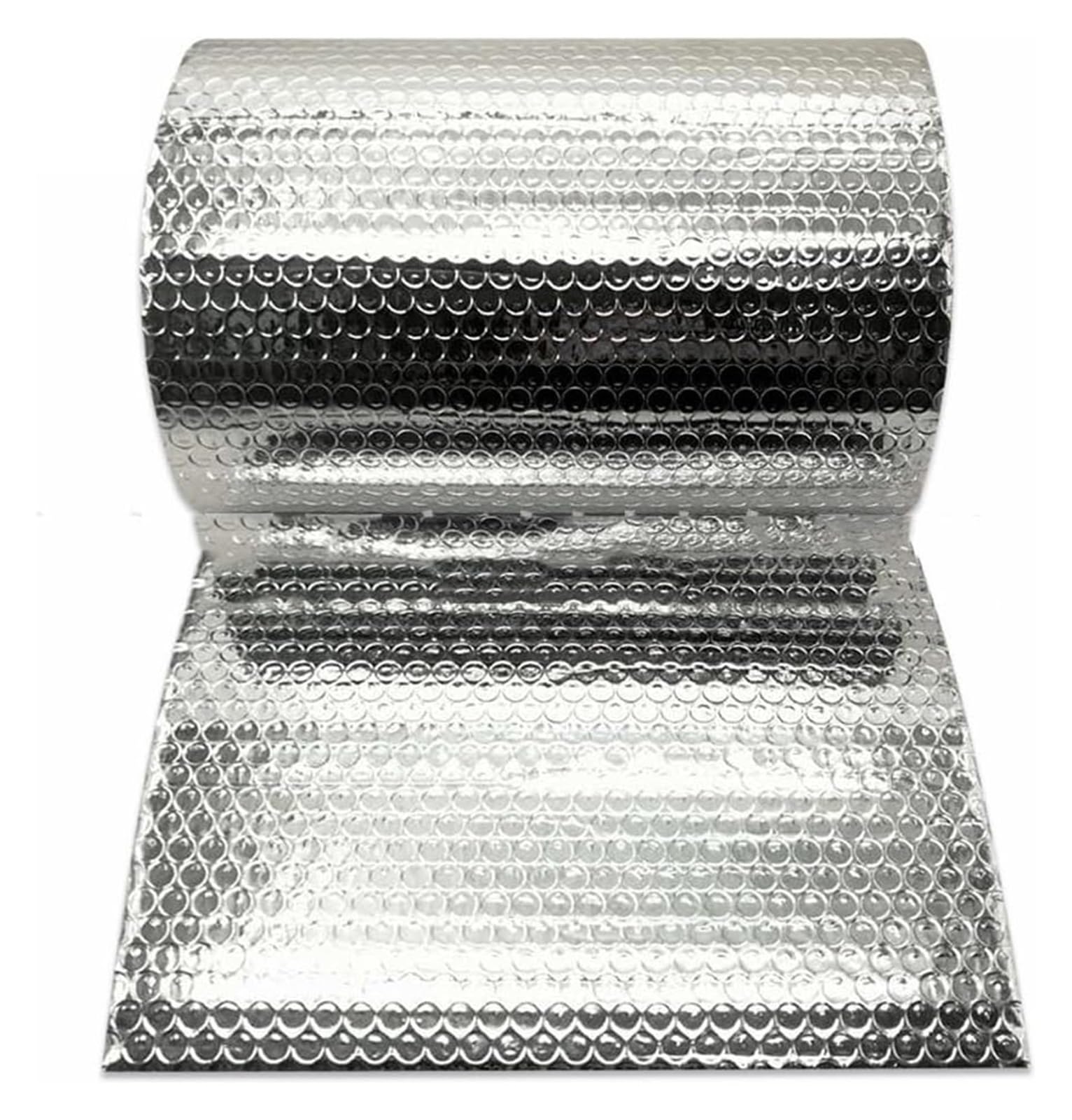 EBZFASO Double Aluminium Bubble Insulation Foil, Double Reflective Insulation Roll(1x8m)