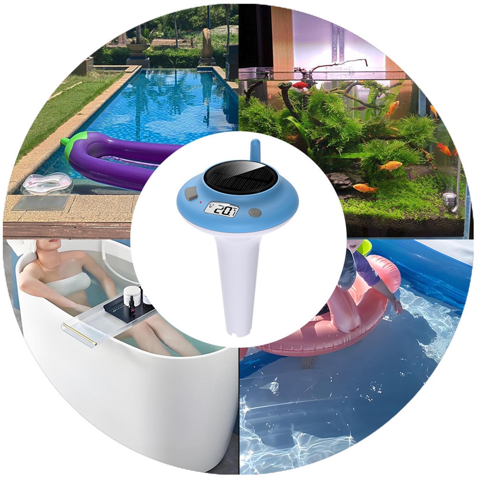 Termometro Piscina a Display LCD Display Digitale LCD Impermeabile | Termometro Acqua Vasca Idromassaggio Per Uso Domestico Commerciale Giardino Hotel Vasca Idromassaggio Stagno Spa