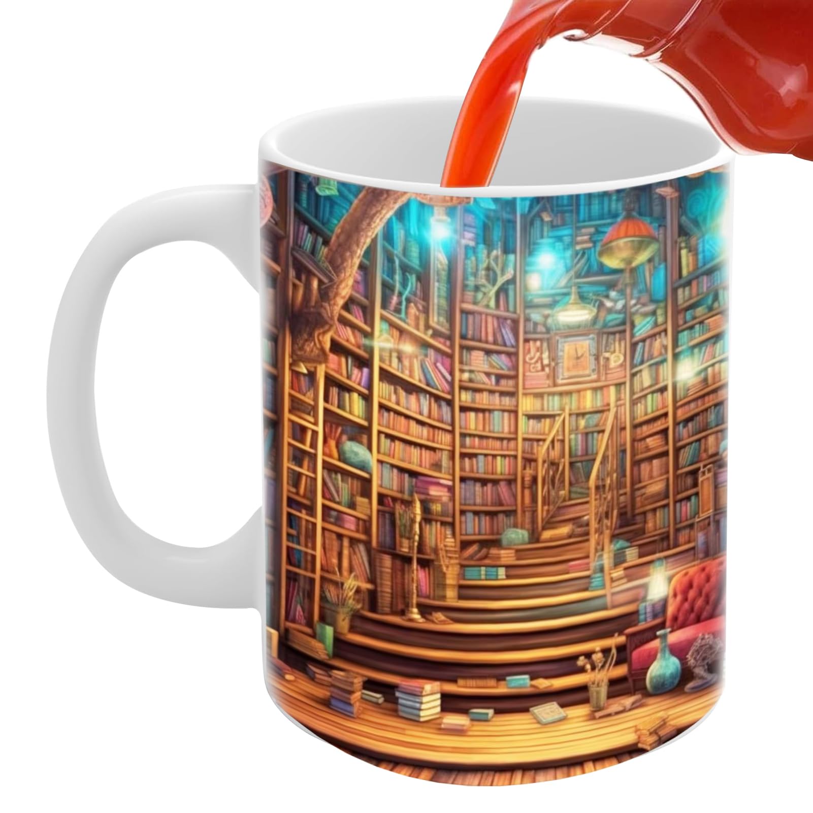 Tazza in ceramica per bibliotecario Regalo per bibliotecario Tazza da caffè per lettori Regalo per amanti dei libri Tazza per amanti dei libri Regali per bibliotecario - Italia